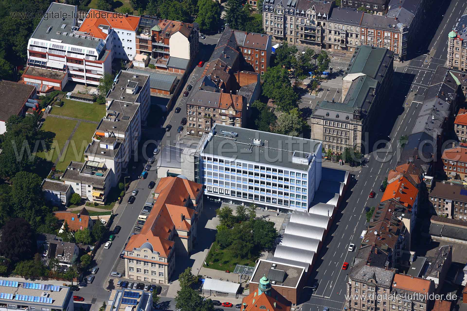 Luftaufnahme Bachstraße in Fürth | Mittelfranken, Bayern