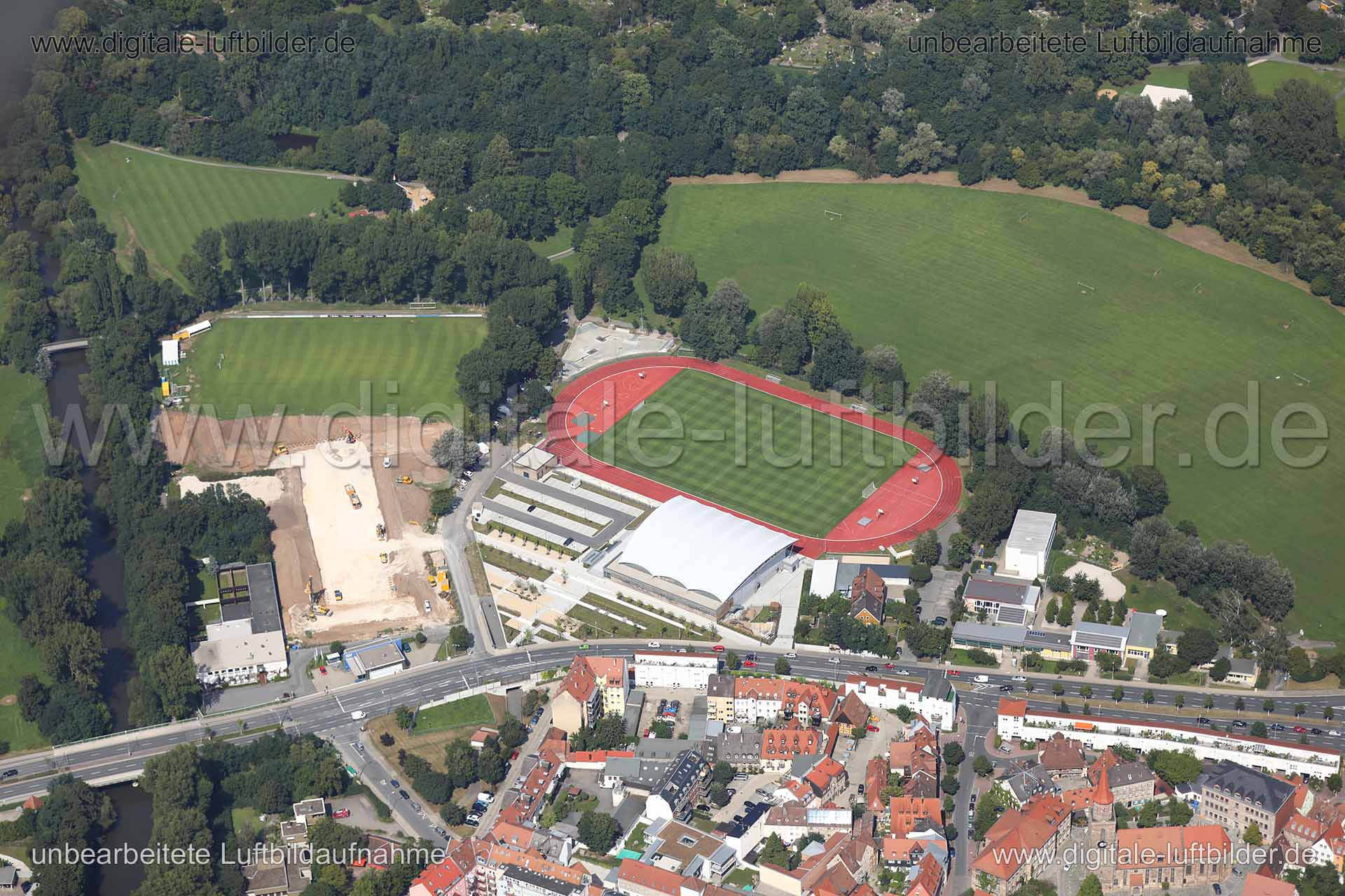 Luftaufnahme Charly-Mai-Sportanlage in Fürth | Mittelfranken, Bayern