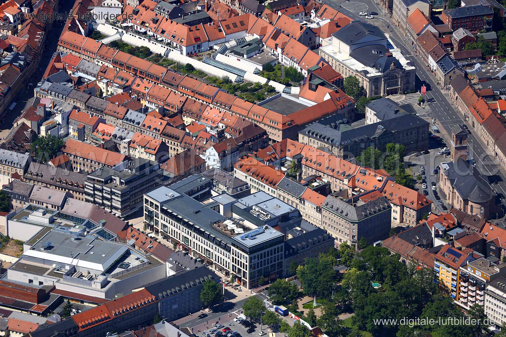 Luftaufnahme Friedrichstraße in Fürth | Mittelfranken, Bayern