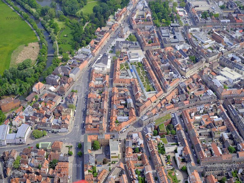 Luftaufnahme Fürth, Innenstadt in Fürth | Mittelfranken, Bayern