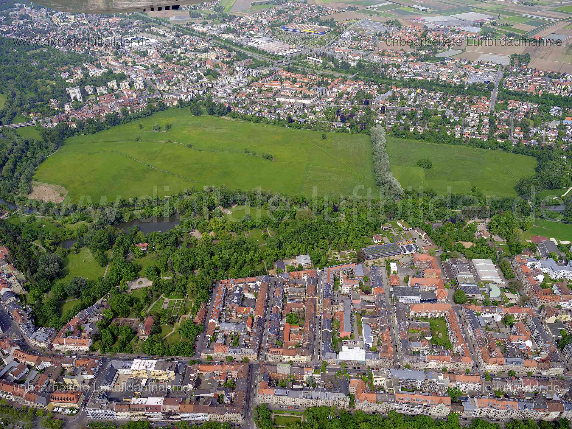 Luftbild Fürth Stadtpark