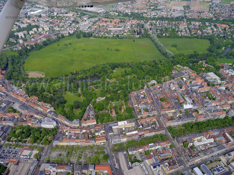 Luftaufnahme Fürth, Stadtpark in Fürth | Mittelfranken, Bayern