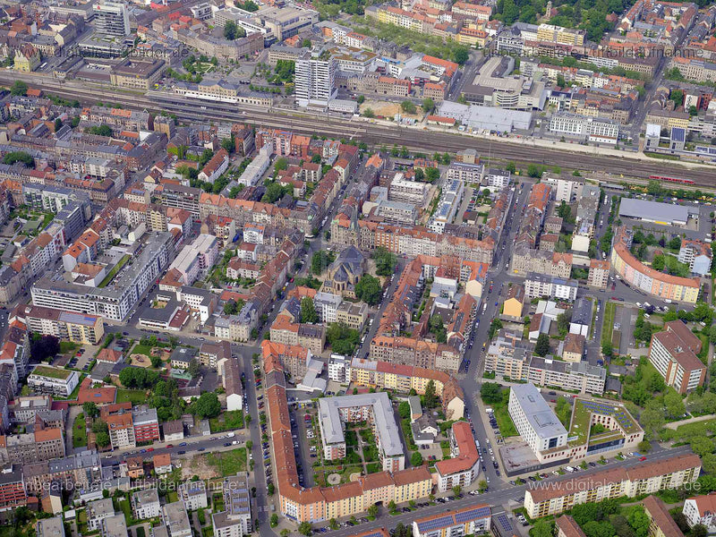 Luftaufnahme Fürth, Südstadt in Fürth | Mittelfranken, Bayern