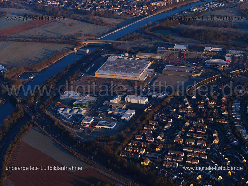 Luftaufnahme Gewerbegebiet Hardhöhe West in Fürth | Mittelfranken, Bayern