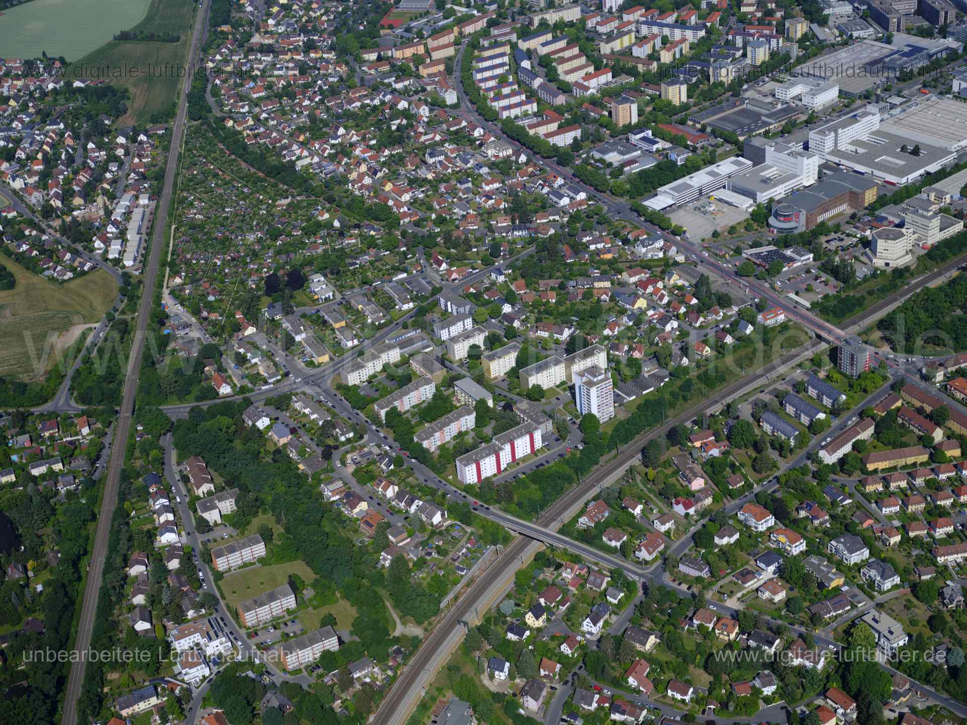 Luftaufnahme Hardhöhe in Fürth | Mittelfranken, Bayern