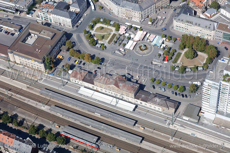 Luftaufnahme Hauptbahnhof in Fürth | Mittelfranken, Bayern