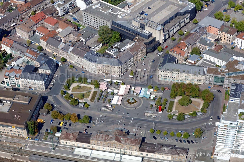 Luftaufnahme Hauptbahnhof in Fürth | Mittelfranken, Bayern