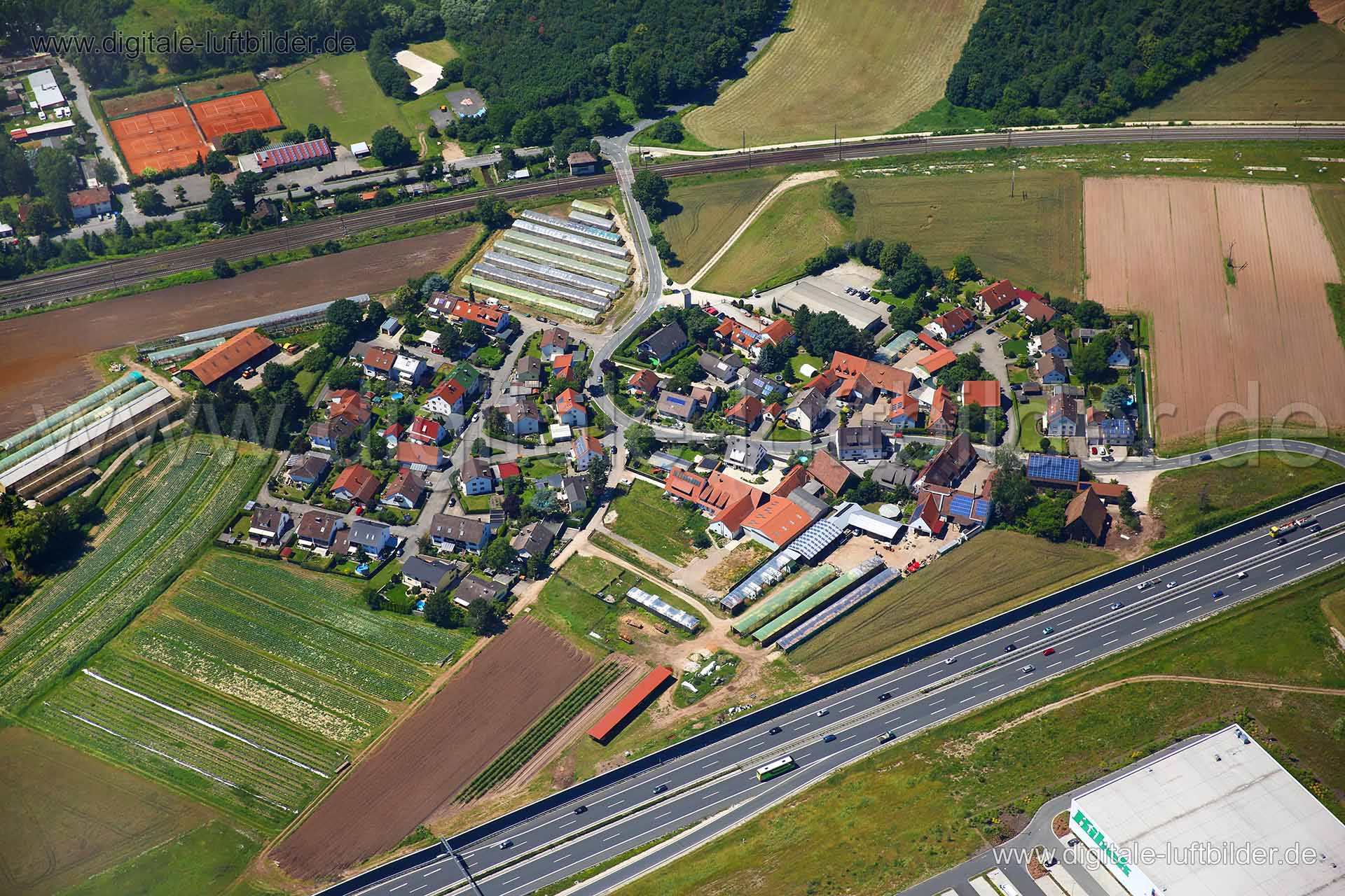 Luftaufnahme Herboldshof in Fürth | Mittelfranken, Bayern