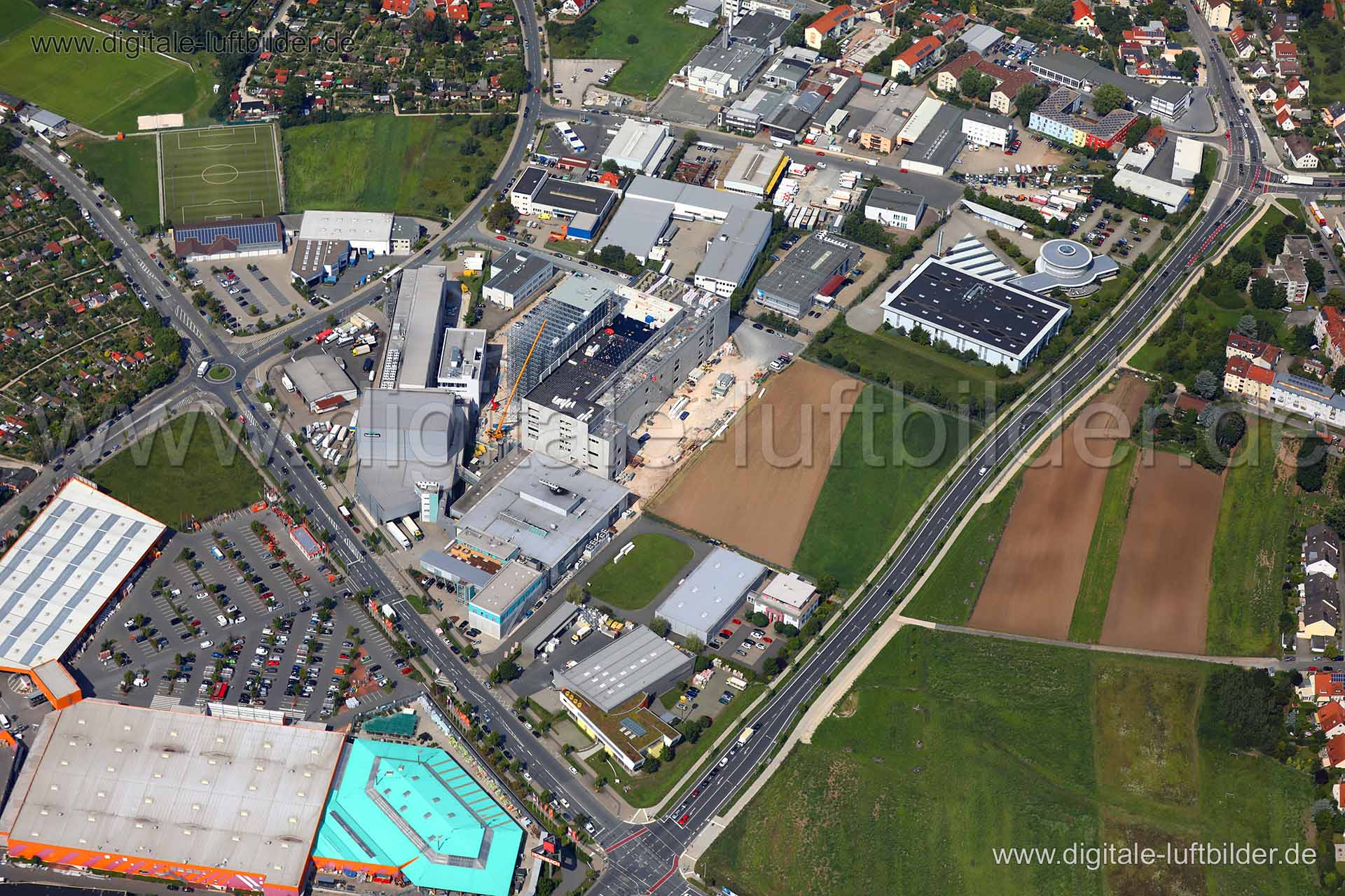 Luftaufnahme Höfener Spange in Fürth | Mittelfranken, Bayern