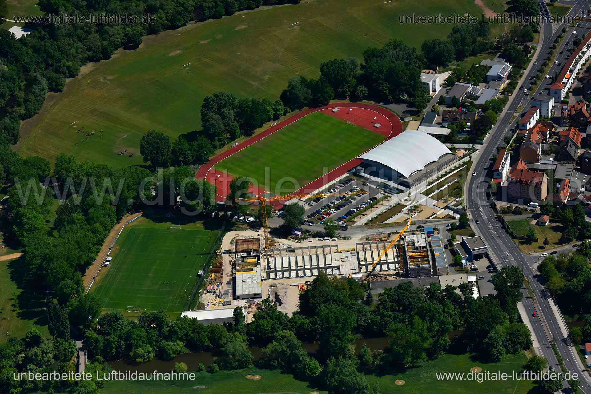 Luftaufnahme Julius-Hirsch-Sportzentrum in Fürth | Mittelfranken, Bayern