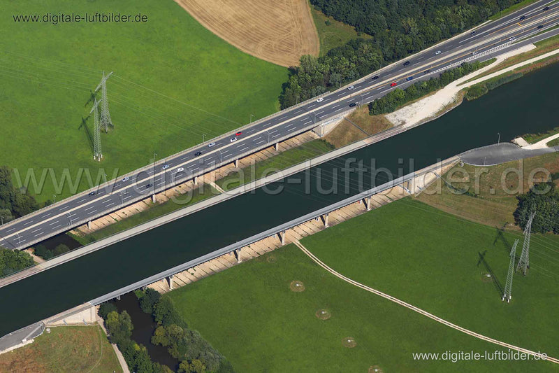 Luftaufnahme Kanalbrücke bei Fürth in Fürth | Mittelfranken, Bayern