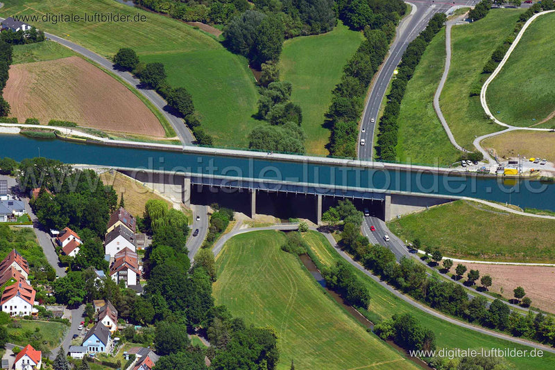 Luftaufnahme Kanalbrücke Zenn in Fürth | Mittelfranken, Bayern
