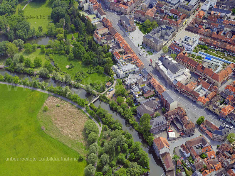 Luftaufnahme Karlsteg in Fürth | Mittelfranken, Bayern