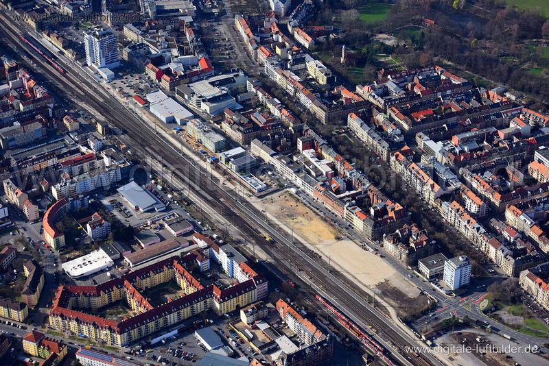 Luftaufnahme Karolinenstraße in Fürth | Mittelfranken, Bayern