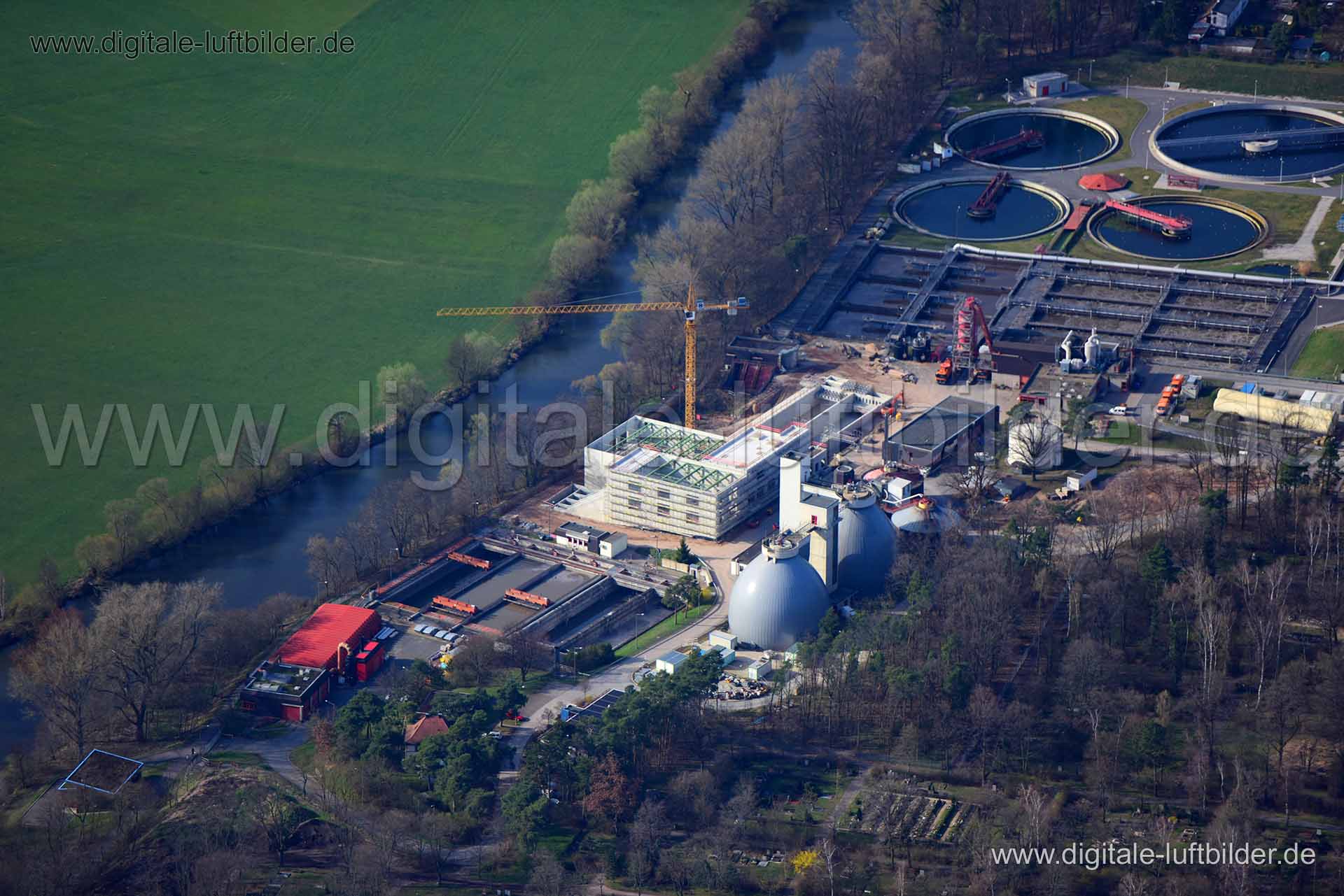 Luftaufnahme Klärwerk in Fürth | Mittelfranken, Bayern