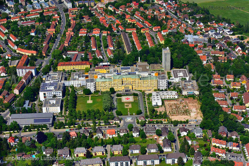 Luftaufnahme Klinikum in Fürth | Mittelfranken, Bayern