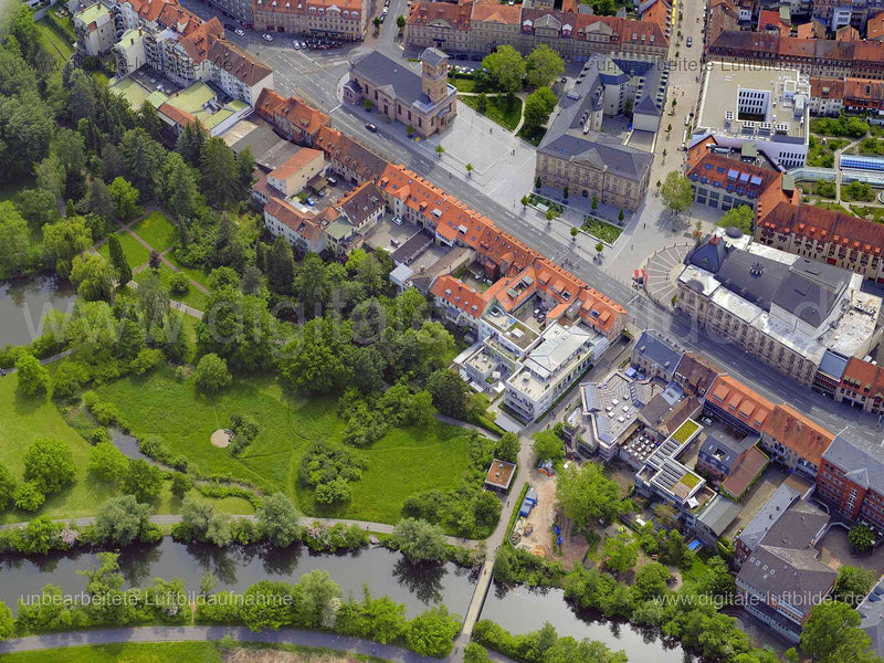 Luftaufnahme Königstraße in Fürth | Mittelfranken, Bayern