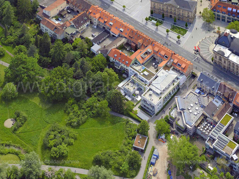 Luftbild - Königstraße, Ort: Fürth, Tags: Pegnitz, Stadttheater, ...