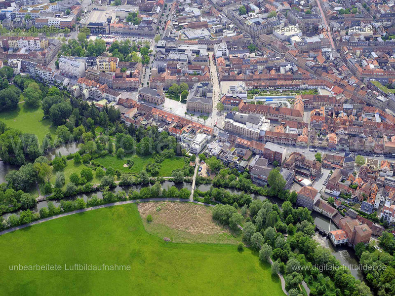 Luftaufnahme Königstraße in Fürth | Mittelfranken, Bayern