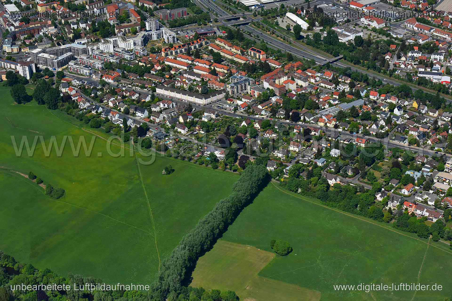 Luftaufnahme Kutzerstraße in Fürth | Mittelfranken, Bayern