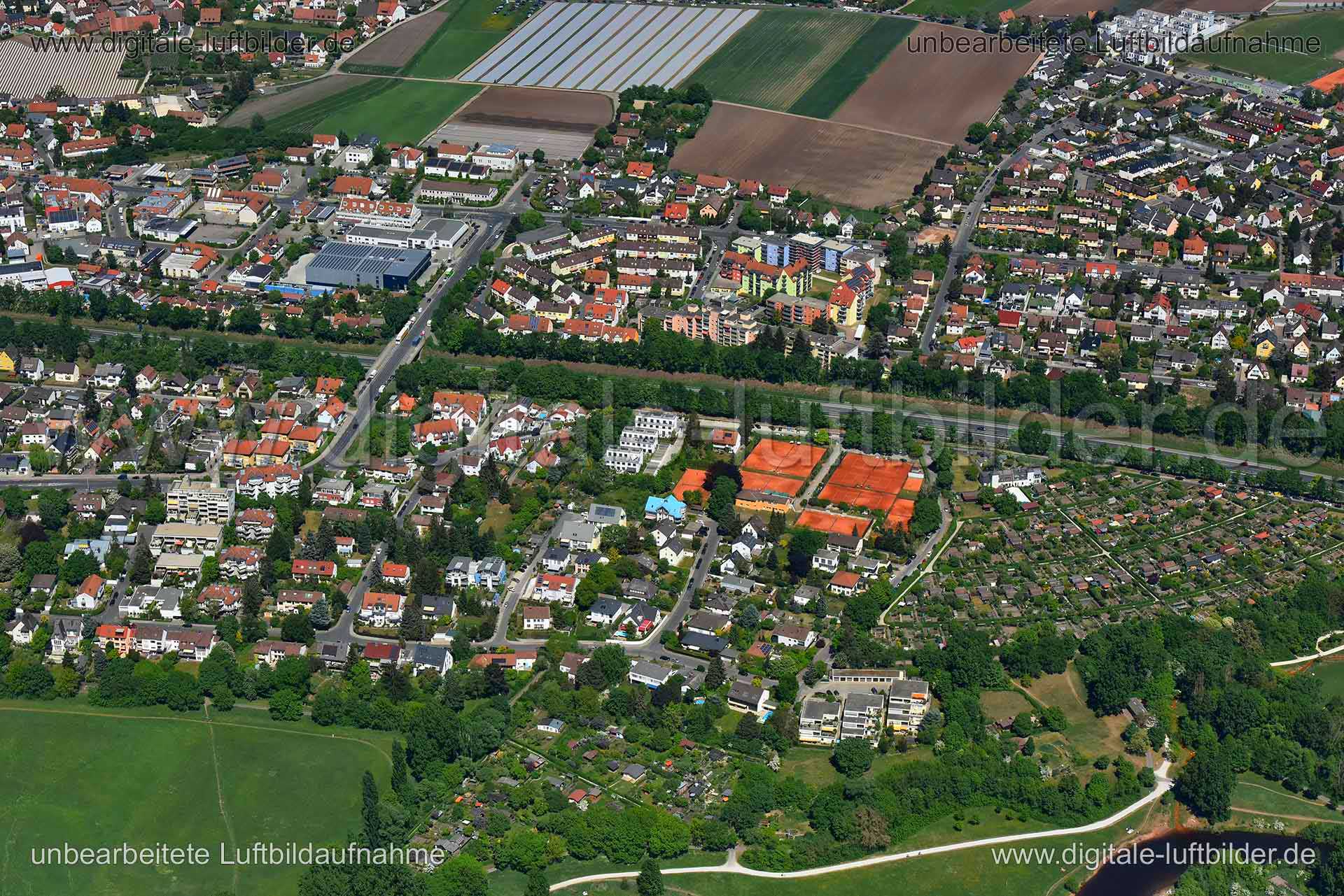 Luftaufnahme Kutzerstraße in Fürth | Mittelfranken, Bayern