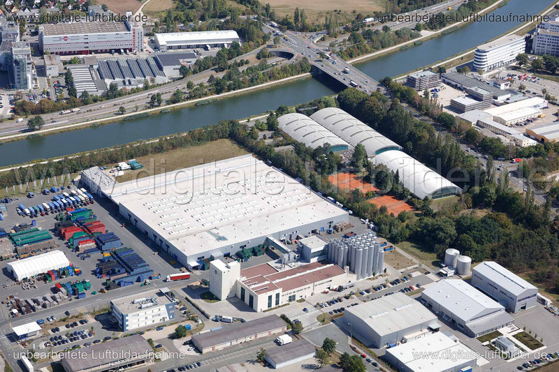 Luftaufnahme Main-Donau-Kanal in Fürth | Mittelfranken, Bayern