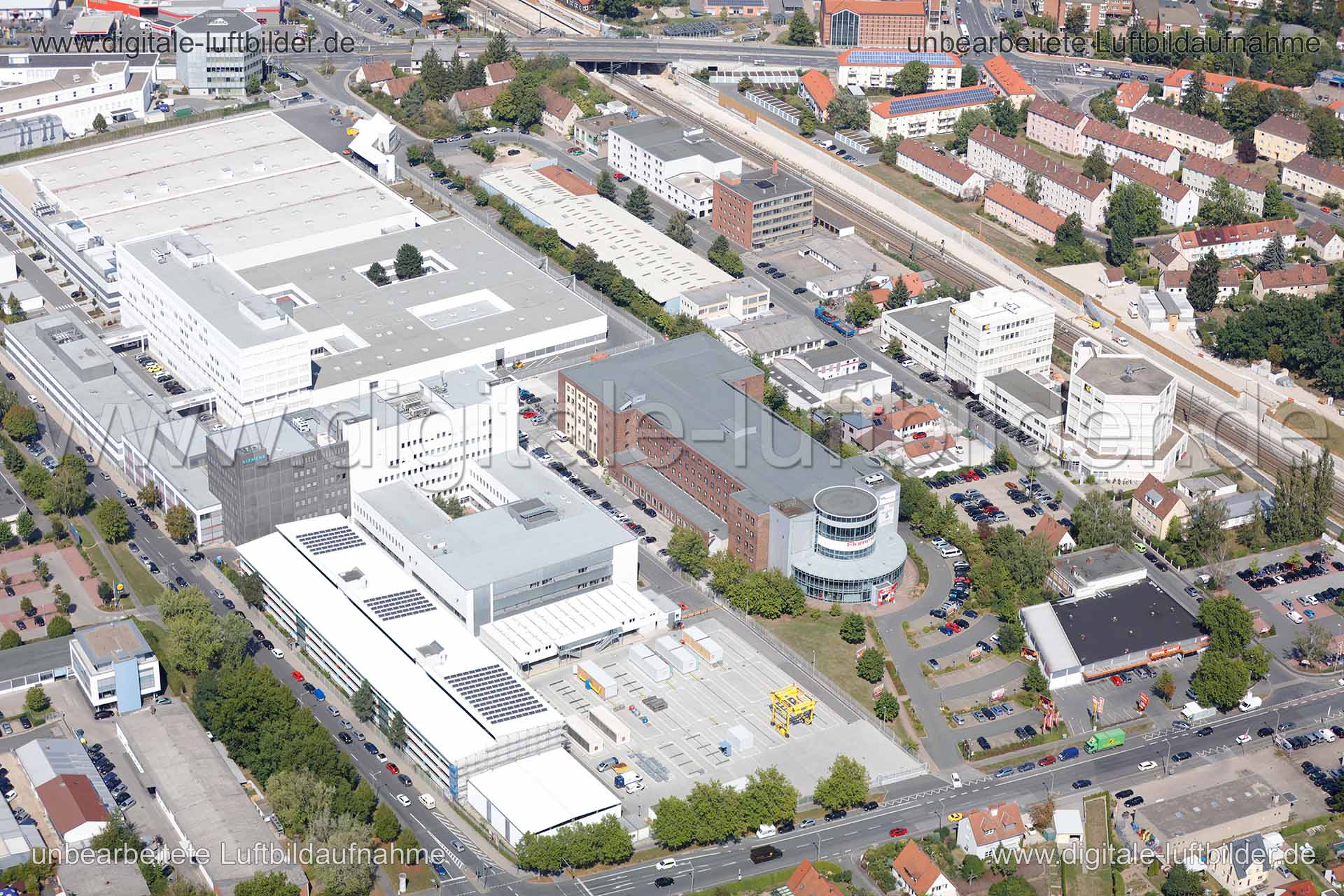 Luftaufnahme Möbelhaus Flamme in Fürth | Mittelfranken, Bayern