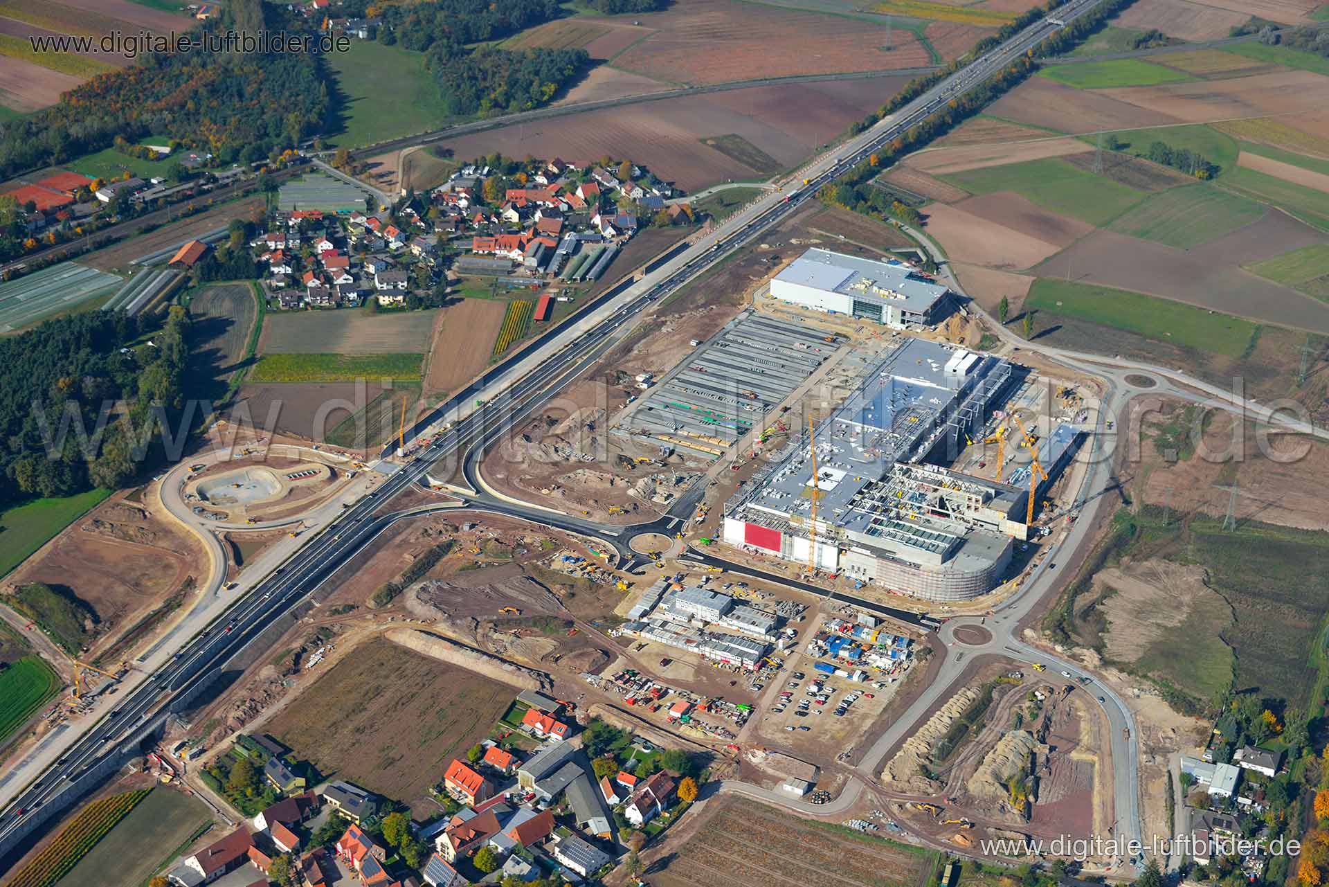 Luftaufnahme Möbelhaus Höffner in Fürth | Mittelfranken, Bayern