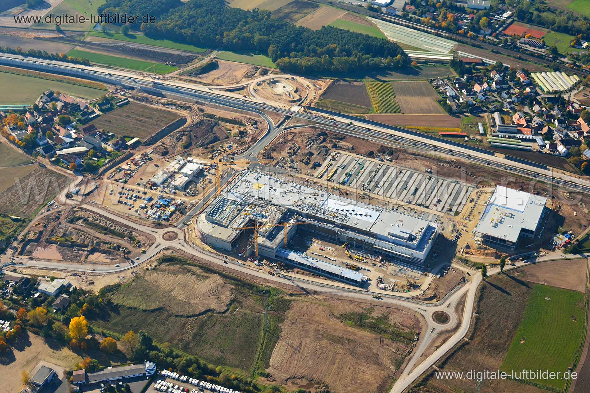 Luftaufnahme Möbelhaus Höffner in Fürth | Mittelfranken, Bayern