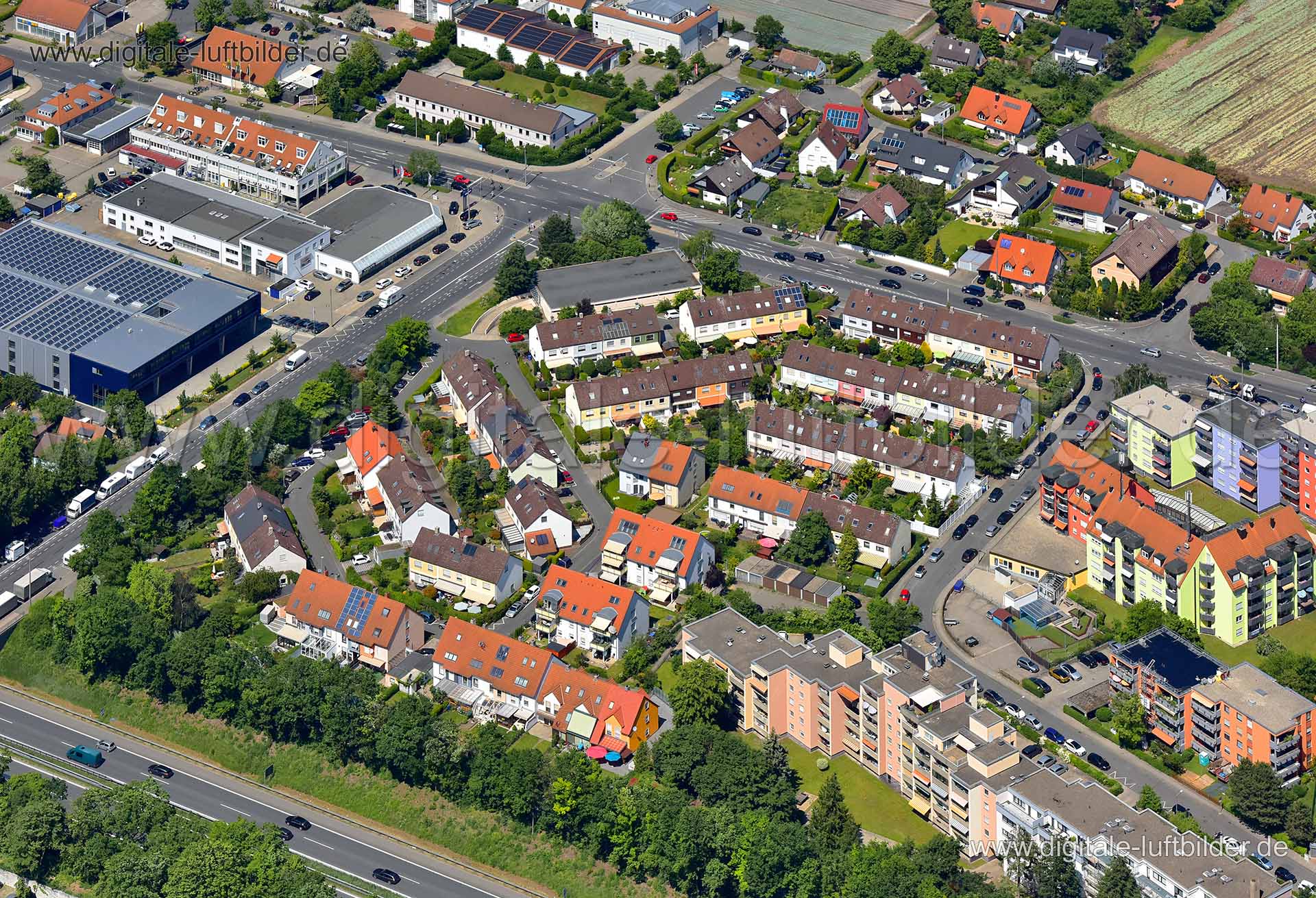 Luftaufnahme Mörikeweg in Fürth | Mittelfranken, Bayern