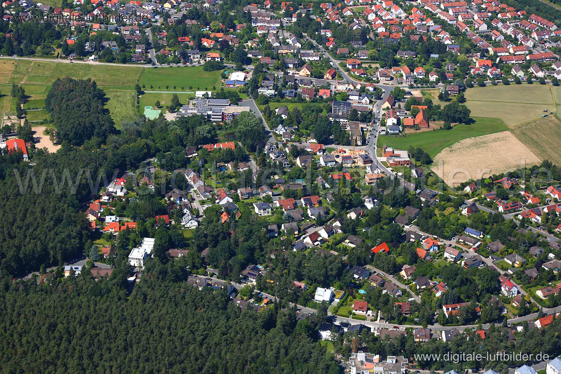 Luftaufnahme Oberfürberg in Fürth | Mittelfranken, Bayern