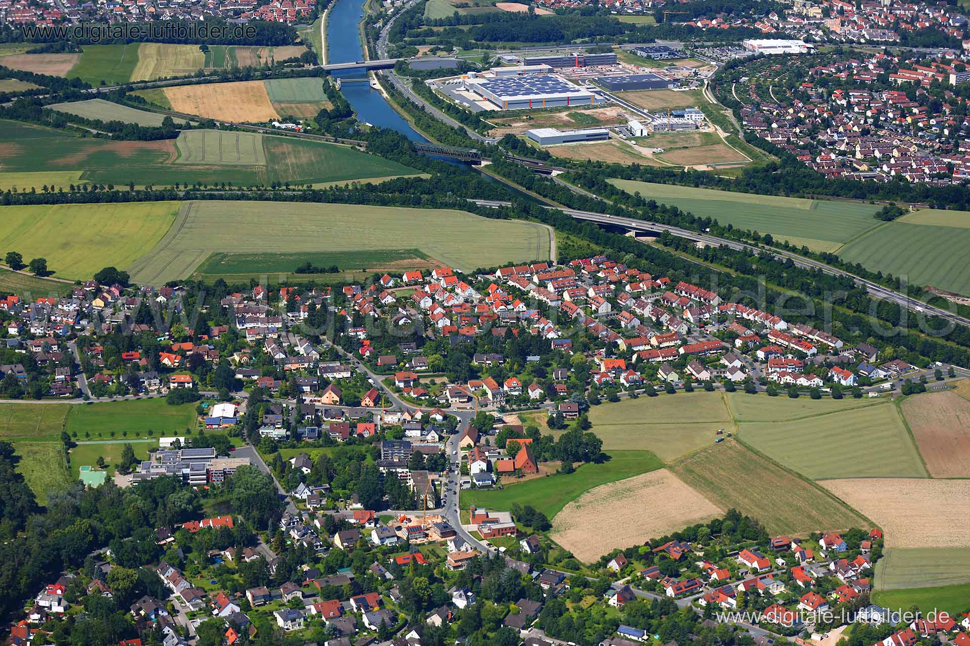 Luftaufnahme Oberfürberg in Fürth | Mittelfranken, Bayern