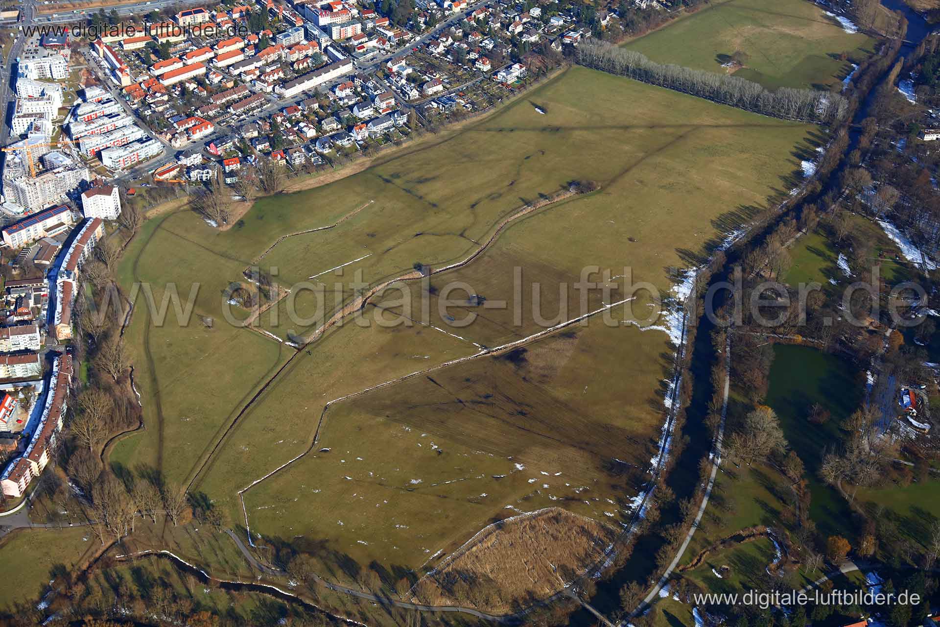 Luftaufnahme Pegnitz in Fürth | Mittelfranken, Bayern