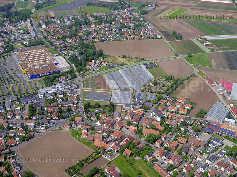 Luftaufnahme Poppenreuth in Fürth | Mittelfranken, Bayern