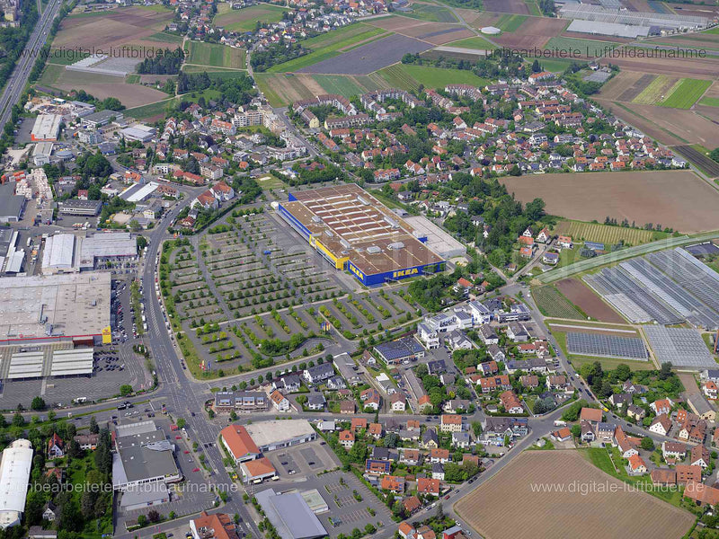 Luftaufnahme IKEA in Fürth | Mittelfranken, Bayern
