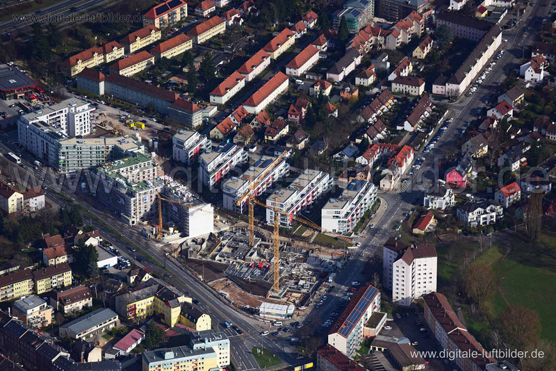 Luftaufnahme Poppenreuther Straße in Fürth | Mittelfranken, Bayern
