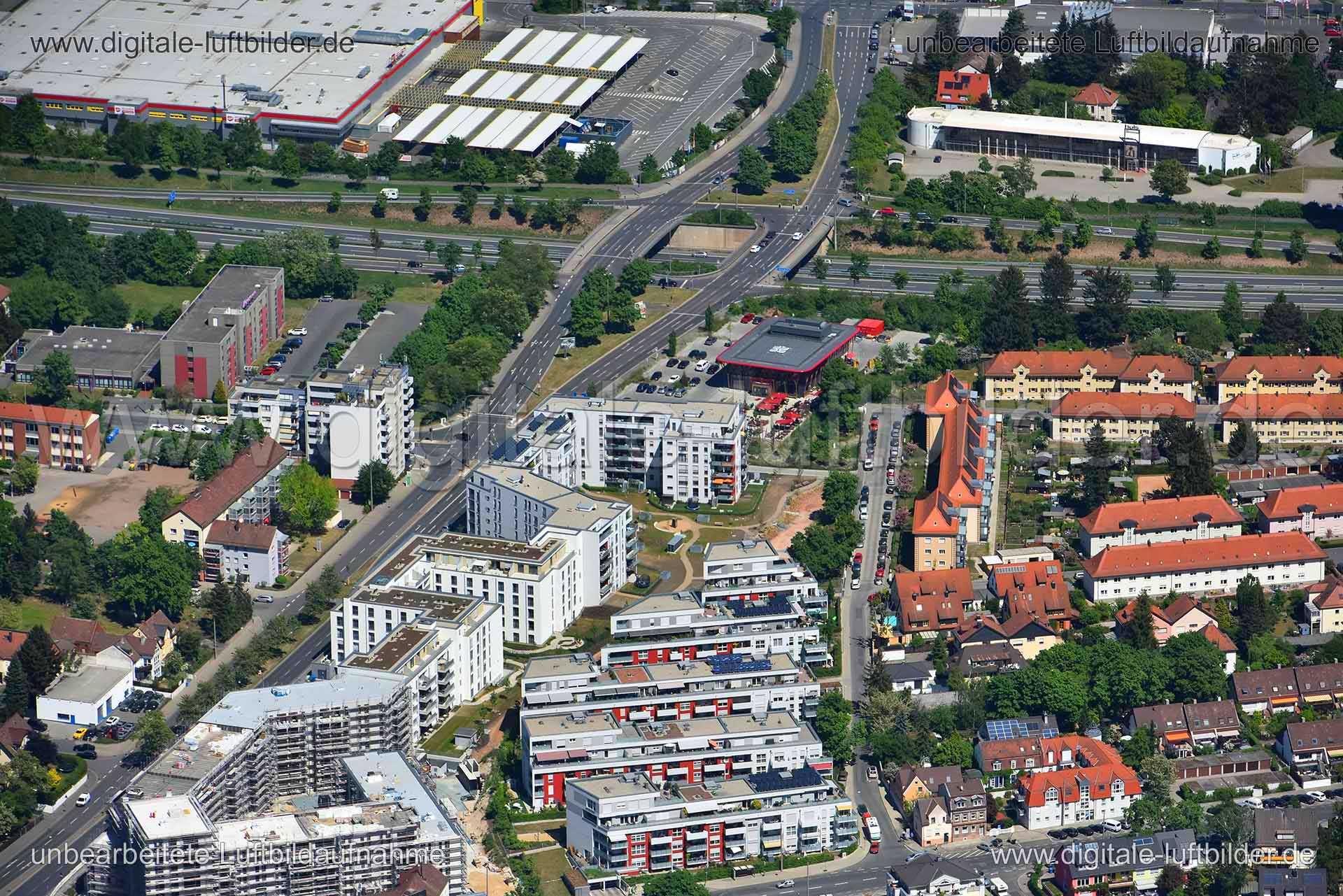 Luftaufnahme Poppenreuther Straße in Fürth | Mittelfranken, Bayern