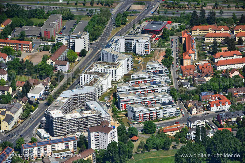 Luftaufnahme Poppenreuther Straße in Fürth | Mittelfranken, Bayern