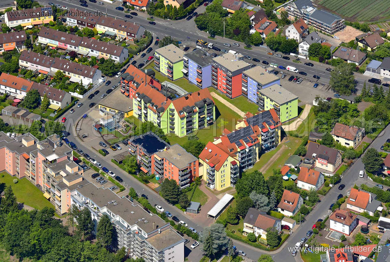 Luftaufnahme Roseggerstraße in Fürth | Mittelfranken, Bayern