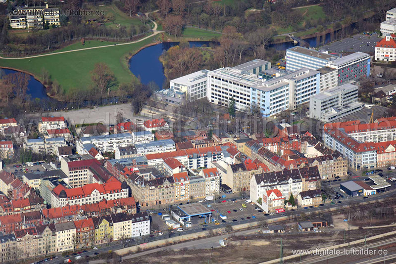 Luftaufnahme Rundfunkmuseum in Fürth | Mittelfranken, Bayern