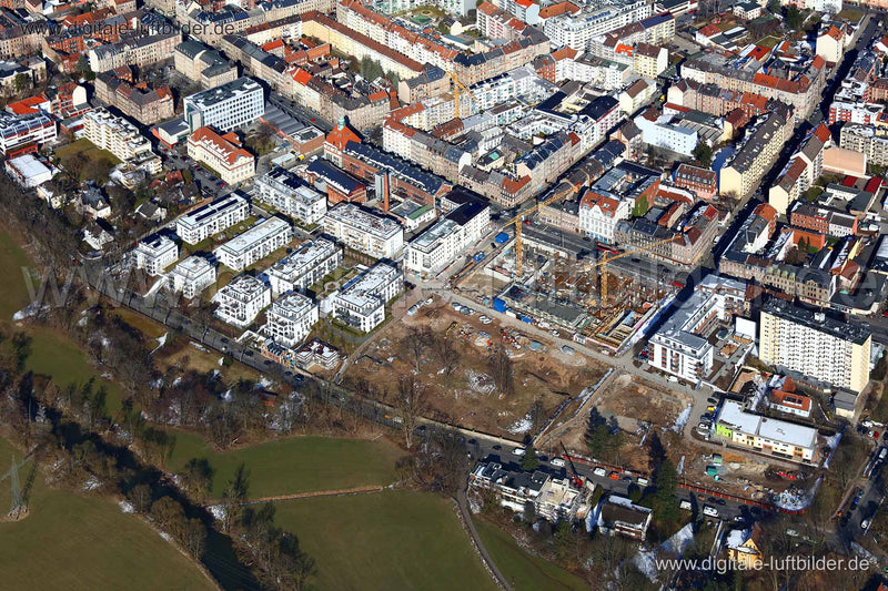 Luftaufnahme Schwabacher Straße in Fürth | Mittelfranken, Bayern