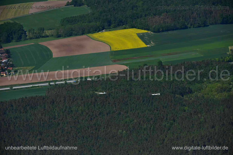 Luftaufnahme Segelflieger in Fürth | Mittelfranken, Bayern