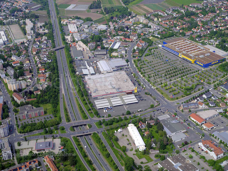 Luftbild - Selgros, Ort: Fürth, Tags: Selgroß, Poppenreuth, Großhandel, , Fürth, Hans-Vogel-Straße...