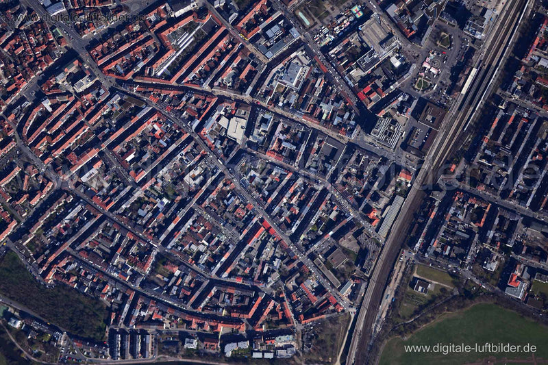 Luftaufnahme Senkrechtaufnahme in Fürth | Mittelfranken, Bayern