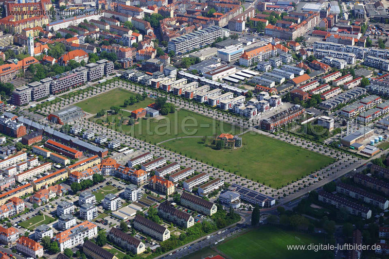 Luftaufnahme Stadtpark (Süd) in Fürth | Mittelfranken, Bayern