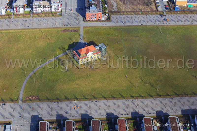 Luftaufnahme Südstadtpark in Fürth | Mittelfranken, Bayern