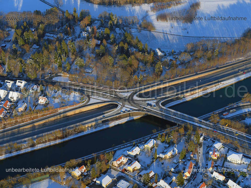 Luftaufnahme Südwesttangente in Fürth | Mittelfranken, Bayern