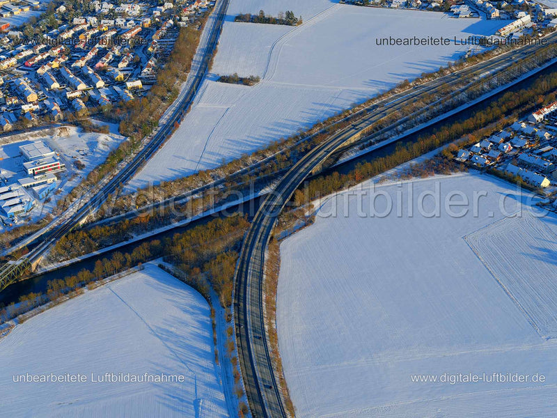 Luftaufnahme Theodor-Heuss-Brücke in Fürth | Mittelfranken, Bayern