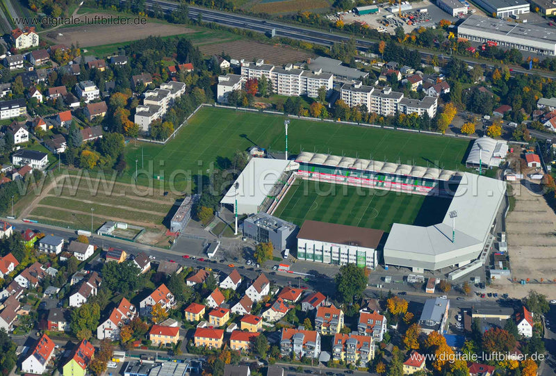Luftaufnahme Trolli Arena in Fürth | Mittelfranken, Bayern