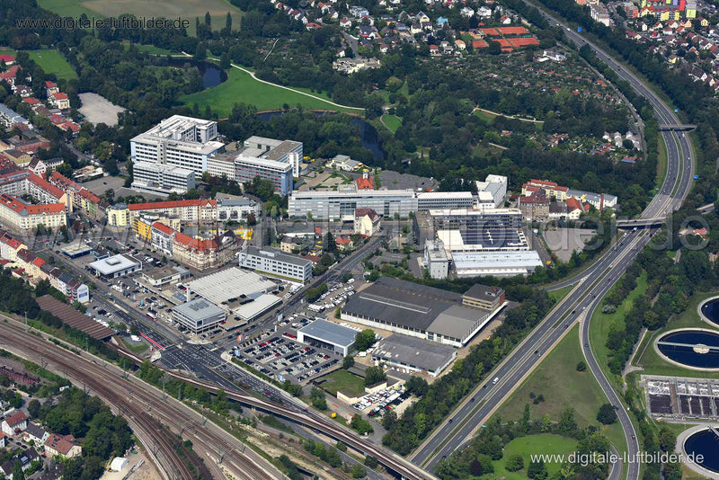 Luftaufnahme Uferstadt in Fürth | Mittelfranken, Bayern